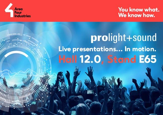 Visit us at Prolight + Sound 2019